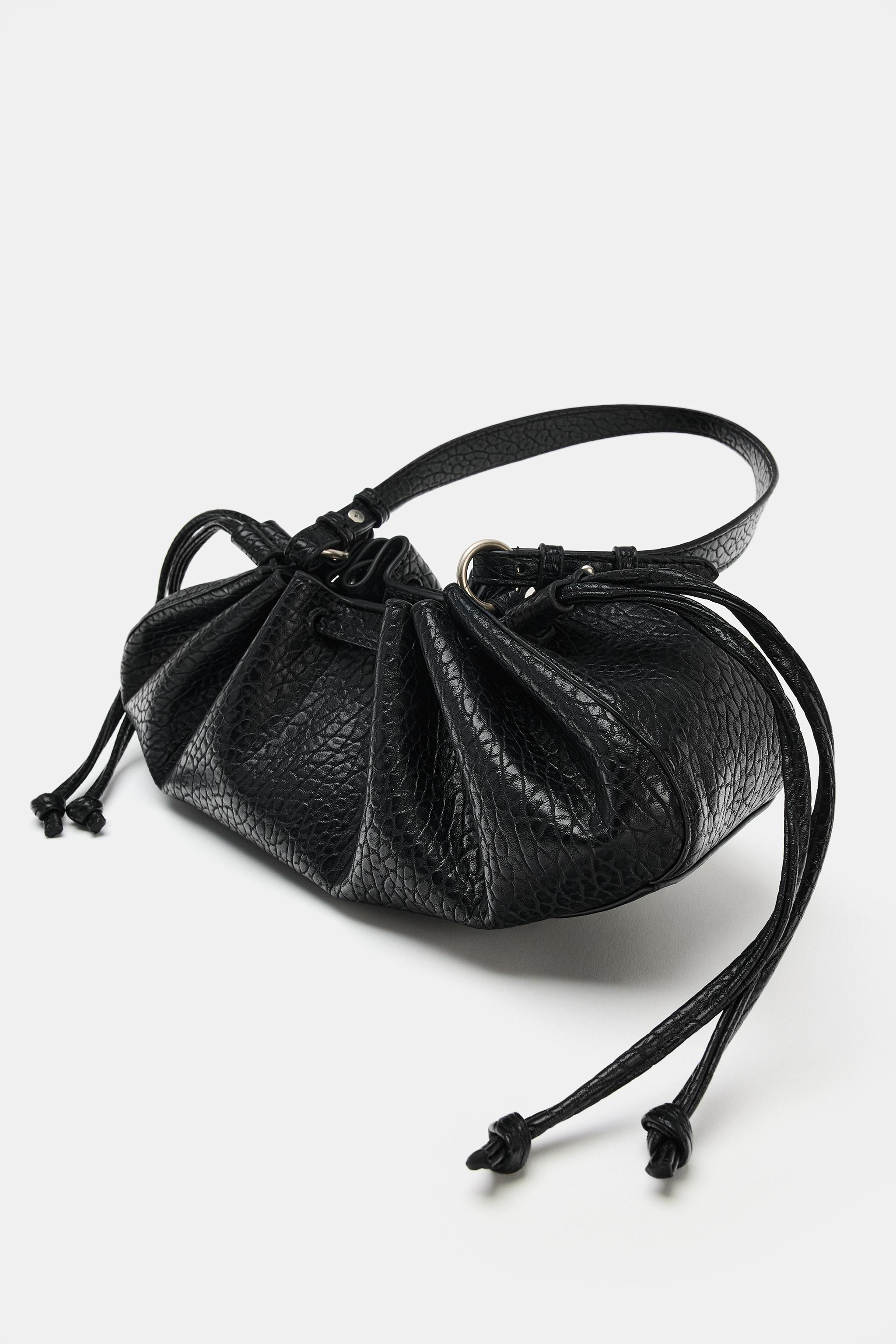 RUCHED ELONGATED SHOULDER BAG | Zara US