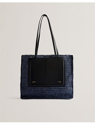 Ted Baker Ashvi Raffia Large Tote Bag | David Jones | David Jones (Australia & New Zealand)