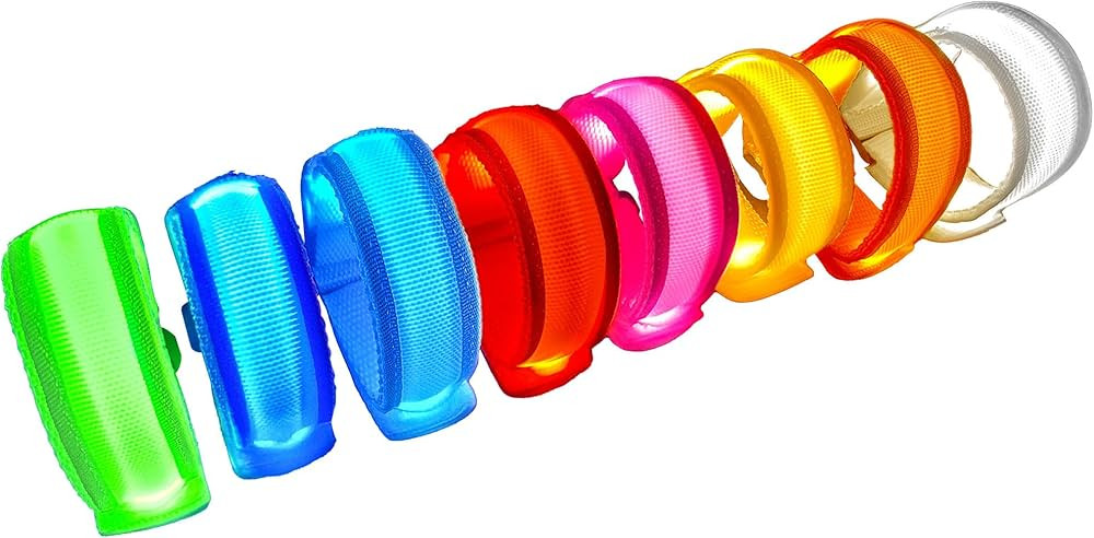8 PCS LED Glow Bracelets, Light Up Wristbands - Glow in The Dark Party Bracelets Favors Supplies ... | Amazon (US)