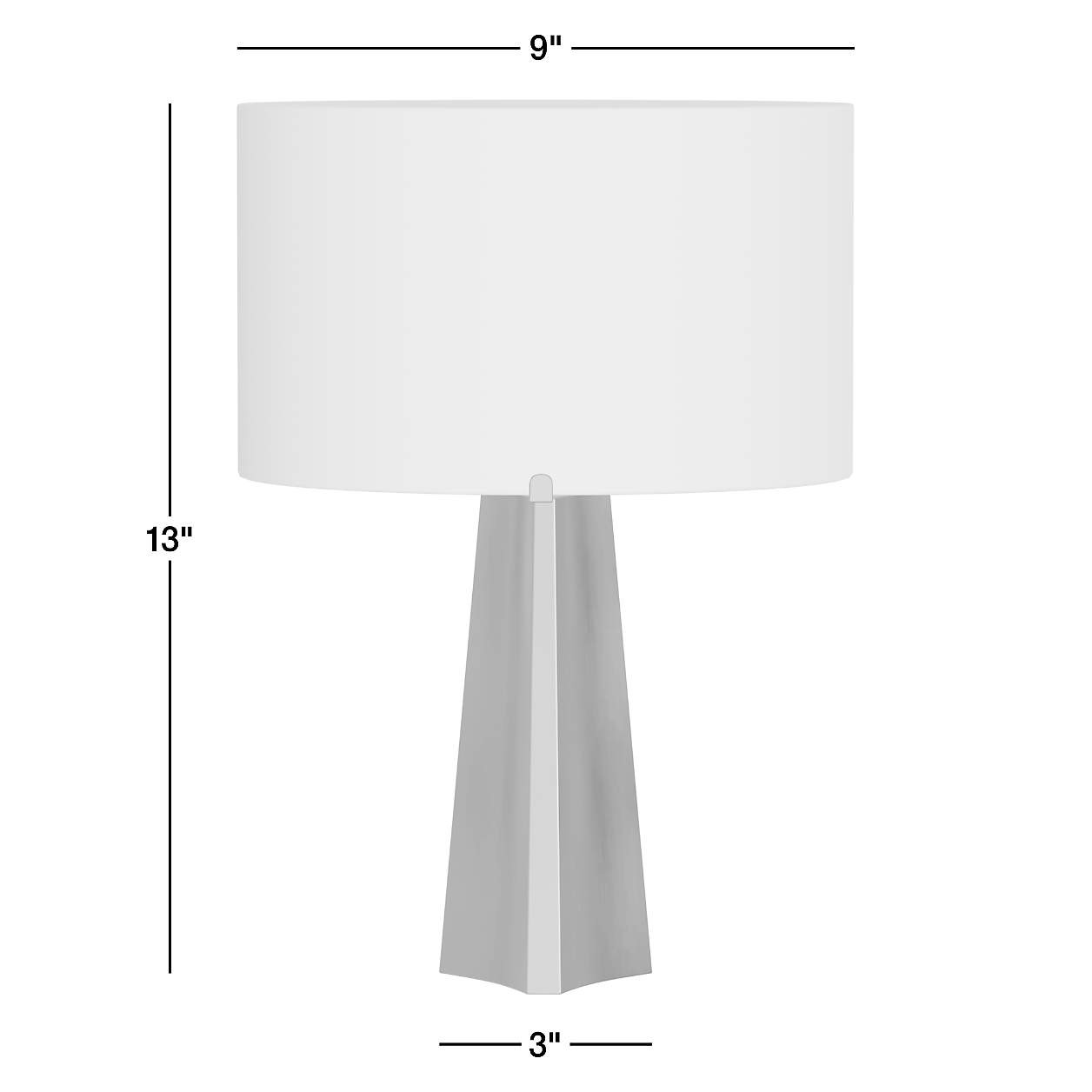 Isla Brass Triangle Mini Table Lamp 13" + Reviews | Crate & Barrel | Crate & Barrel