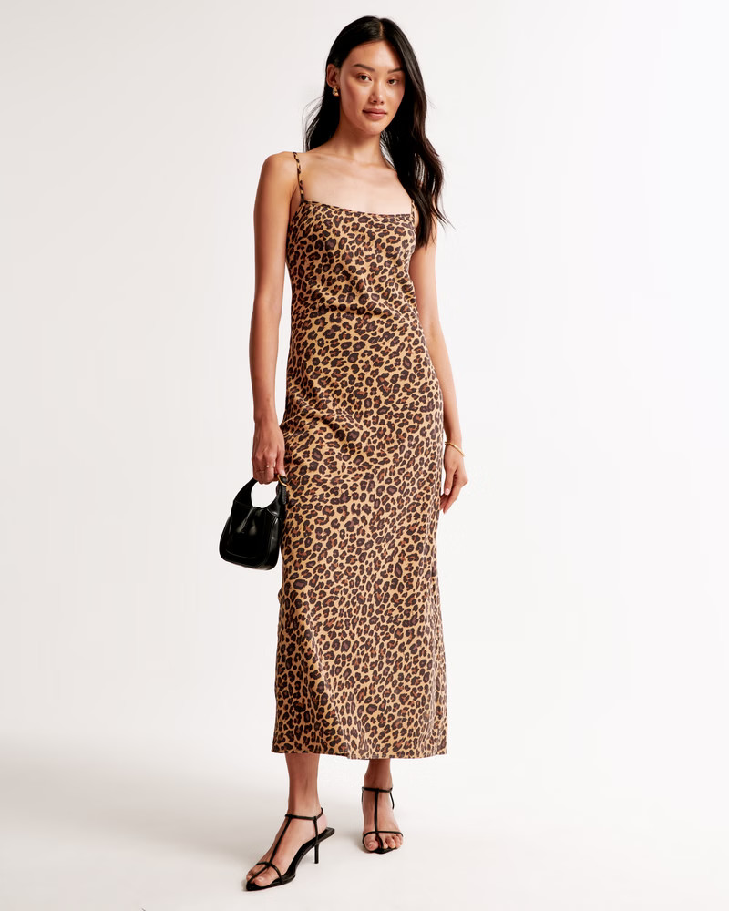 Satin Slip Maxi Dress | Abercrombie & Fitch (US)