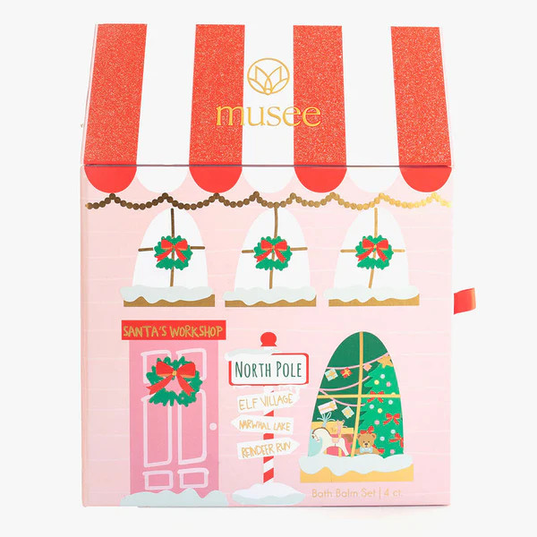 4 Boxed Bath Bomb Set, North Pole | Musee | North & Main Clothing Company