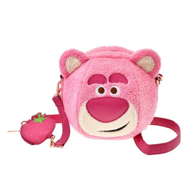 Disney Loungefly Lotso Shoulder Bag Plush Style with Pouch Pixar Fuzzy Fun Pink  | eBay | eBay US
