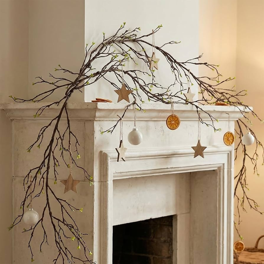118" Fake Tree Willow Leaves Branches Twig Garland Hanging Decor | Amazon (US)
