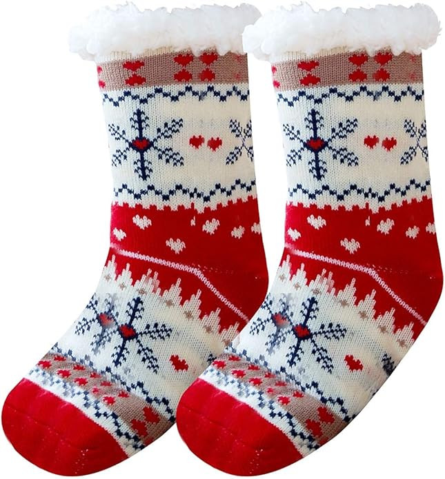 Wishstar Chaussette Pilou Pilou Femme Cocooning Femme Chaussettes éPaisses en Laine Chaussettes ... | Amazon (FR)