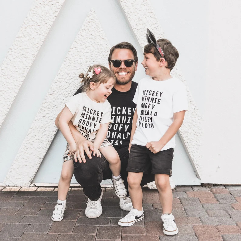 Mickey Tee • Mickey and Friends Character Tee • Disney Tee • Family Matching Disney Tees ... | Etsy (US)