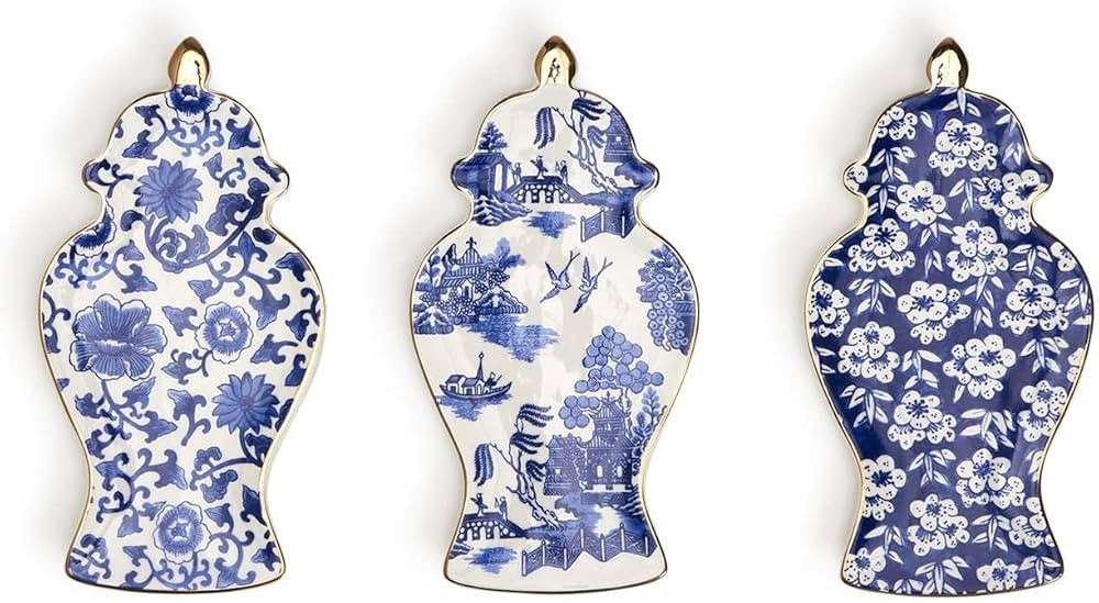 Two's Company Ginger Jar Trinket Traya/3 Designs | Amazon (US)