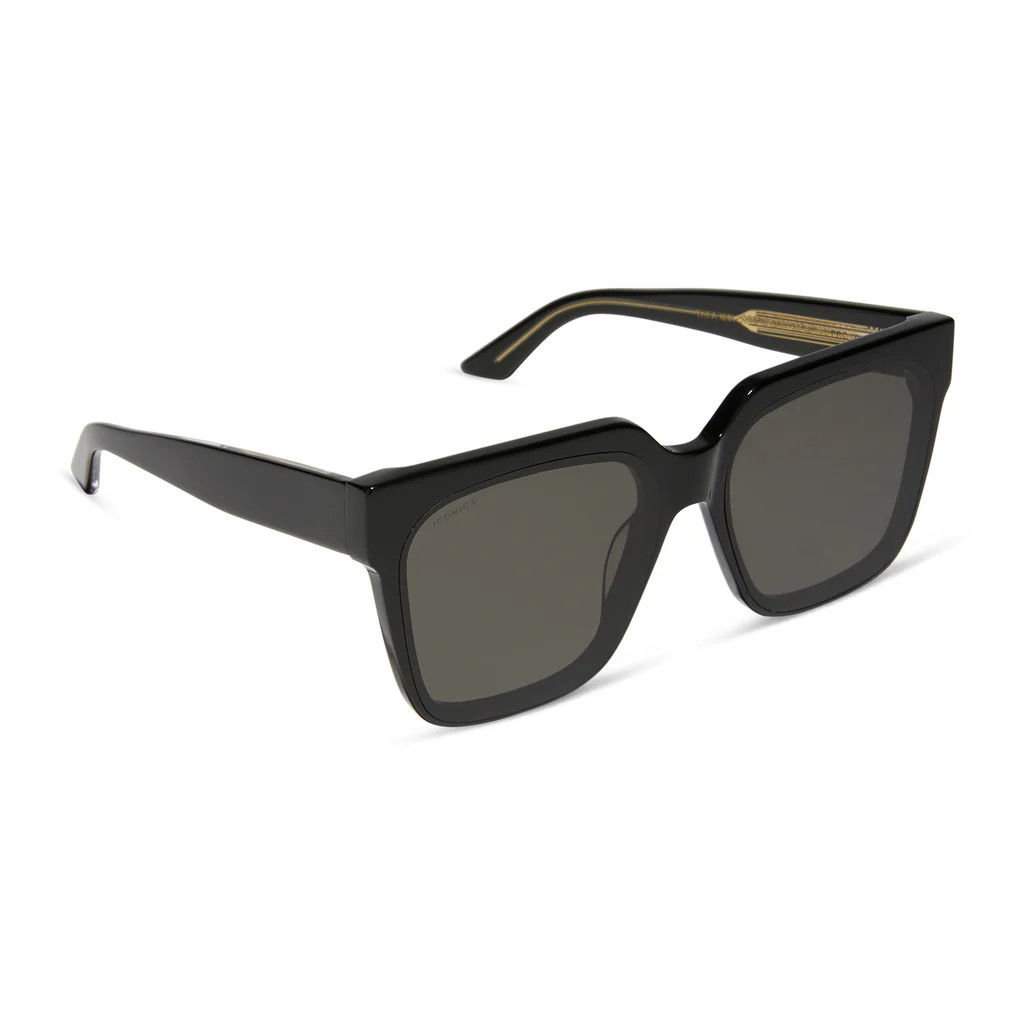 THEA - BLACK + GREY SUNGLASSES | DIFF Eyewear