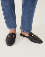Backless Metal Bar Loafers Black | Accessorize (Global)