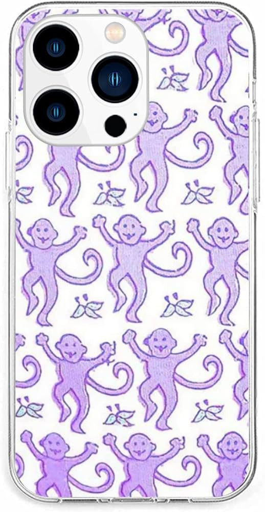 VICLASBISKIY Phone Case Purple Roller Monkey Compatible with iPhone 14 Pro Case Accessories Rabbi... | Amazon (US)