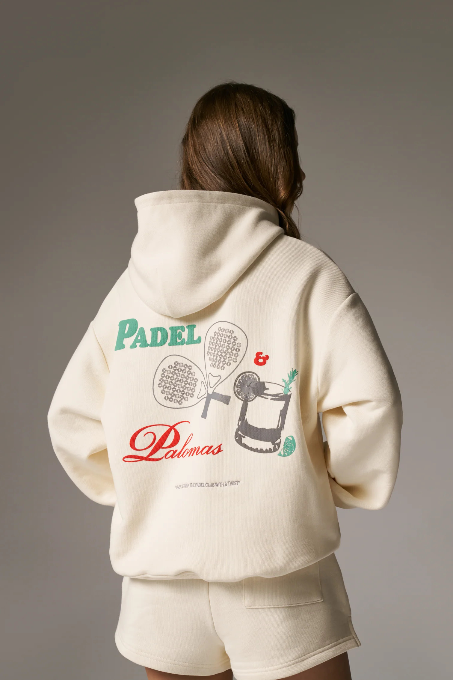 PADEL & PALOMAS OVERSIZED HOODIE - BUTTERMILK | The Couture Club