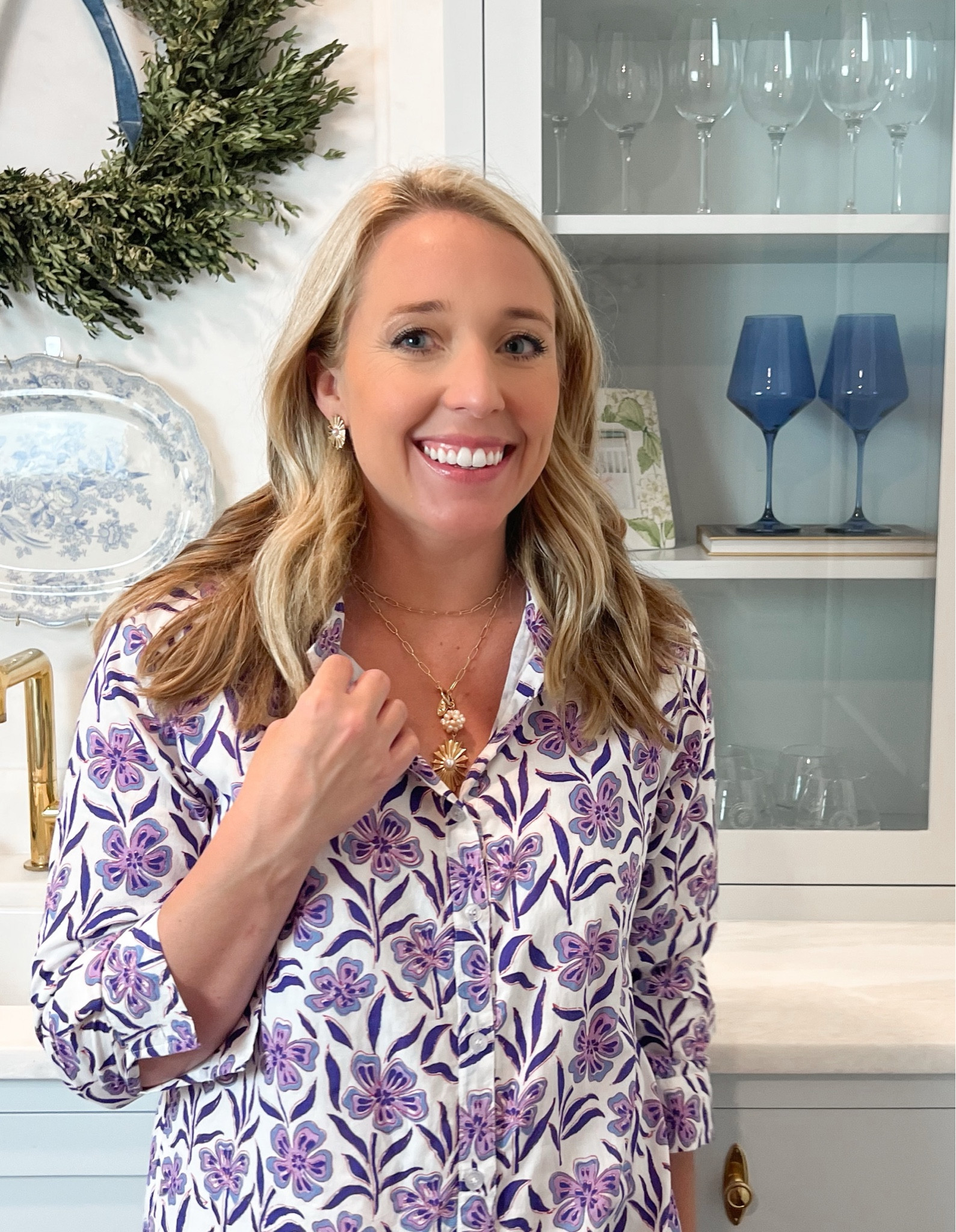 Use code CHAPPLE20 for 20% off at Canvas Style 

Victoria sun summer dress block print lilac blue wine glasses 

#LTKunder100 #LTKunder50 #LTKhome