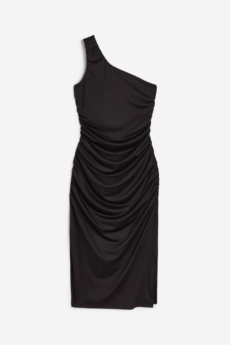 One-shoulder Bodycon Dress - Black - Ladies | H&M US | H&M (US + CA)