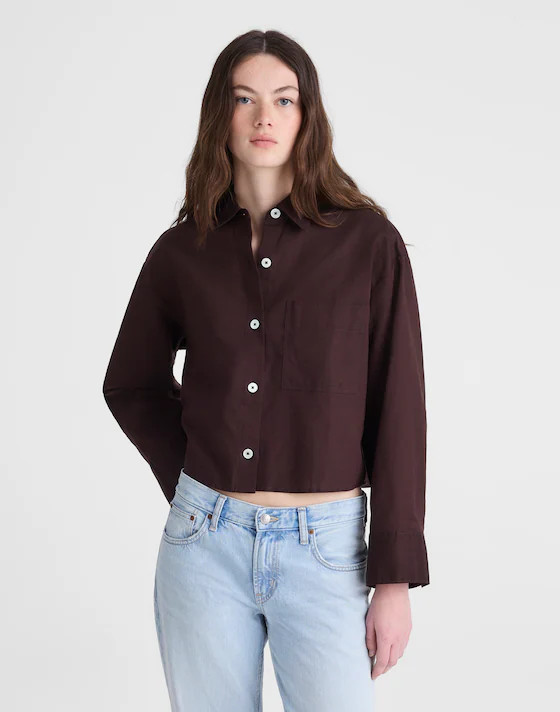 Straight-Hem Shirt in Linen | Madewell