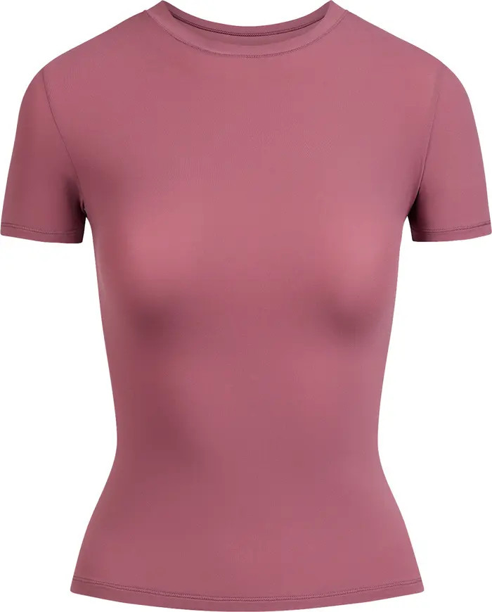 SKIMS Fits Everybody Short Sleeve T-Shirt in Smoke at Nordstrom, Size Small | Nordstrom