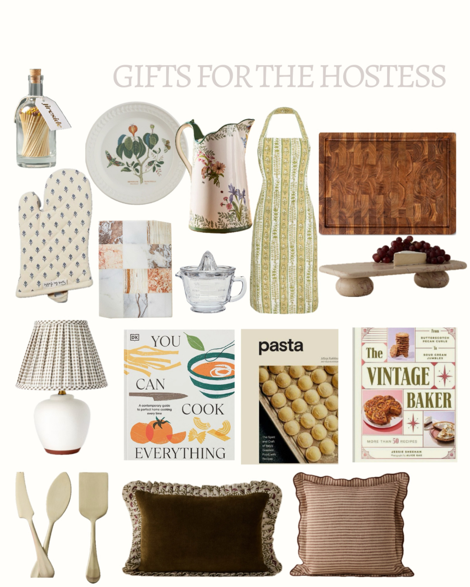 I stayed up all night creating my christmas wishlist which turned out to be the perfect gift guide for the hostess in your life!!!

Cookbooks
throw pillows
hostess gifts 
cutting board 

#LTKHoliday #LTKCyberWeek #LTKGiftGuide