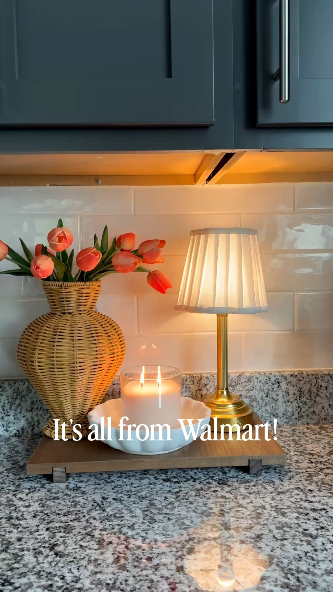 This cute and affordable set up is back in stock! I love this rechargeable lamp and wood tray.. 🥰

Walmart home decor, kitchen styling, Walmart home finds

#LTKHome #LTKSeasonal