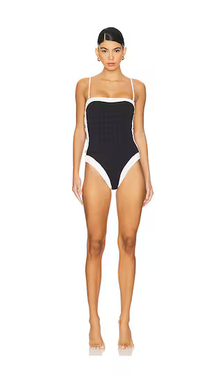 Tory Colorblock Chic Bandeau One Piece Swimsuit | Revolve Clothing (Global)