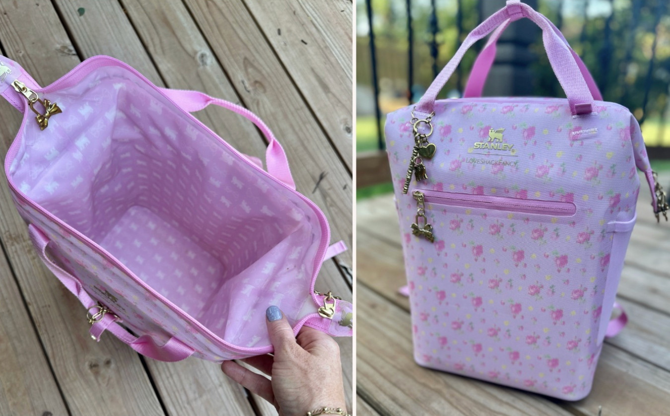 #ad GO NOW!! 🏃‍♀️🔥🏃‍♀️ The most beautiful print I have ever laid my eyes on is now available!! The new Stanley x LoveShackFancy line has managed to create the most perfect Stanley Quenchers, mini cooler, backpack coolers, Iceflow Tumblers and more in this gorgeous Ibiza Sunset print and I am HERE 👏 FOR 👏 IT!! Everything from the bow straw stopper on the Flowstate Tumblers to the gold keychain detailing on my Backpack Cooler.... I am in love!!! Go quickly though!
Stanley #StanleyPartner #LoveShackFancy LoveShackFancy 

 