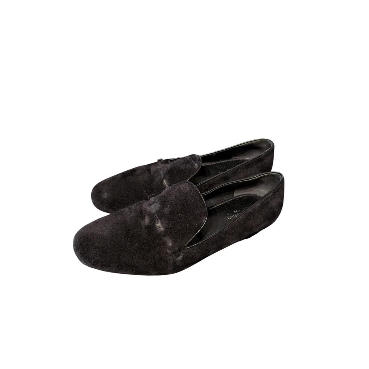 Louis Vuitton Women's Loafers - Black - US 5.5 | Depop US