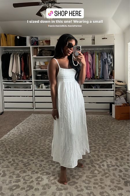 This white dress from aerie is part of the pool to party collection. I wore it today just around the house but will be wearing it this summer a lot! 

#LTKSaleAlert #LTKStyleTip #LTKFindsUnder50