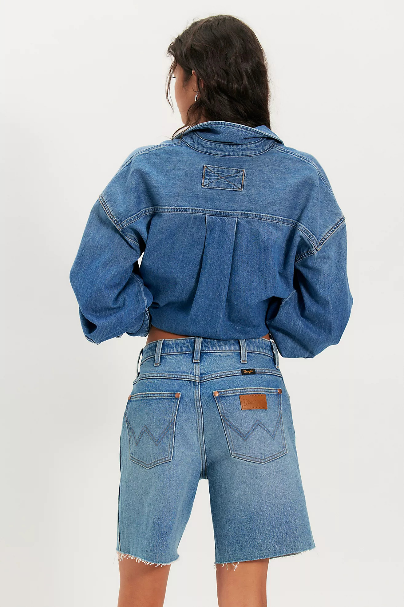 Wrangler Mid-Thigh Cowboy Shorts | Free People (Global - UK&FR Excluded)