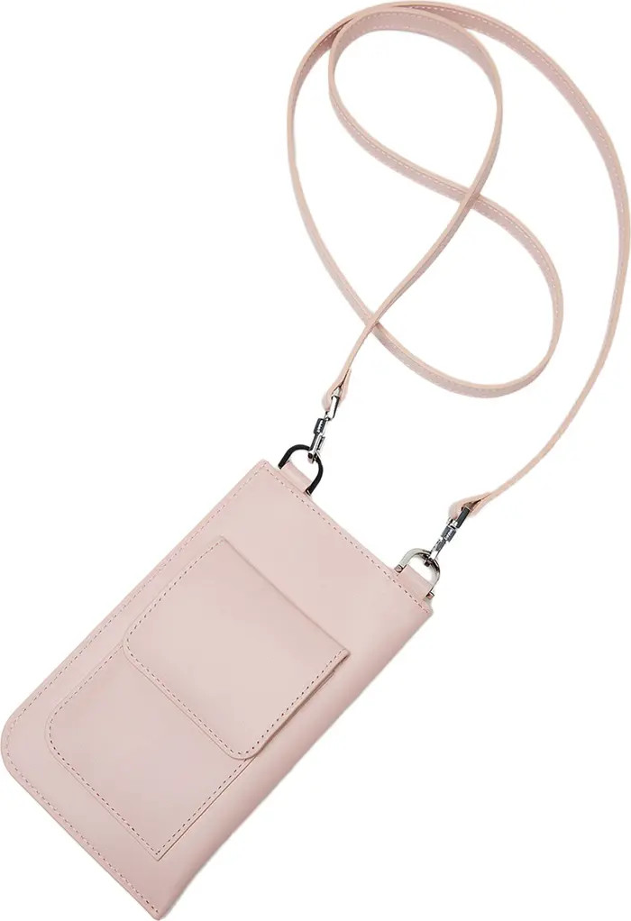 Arch Smooth Leather Phone Bag | Nordstrom
