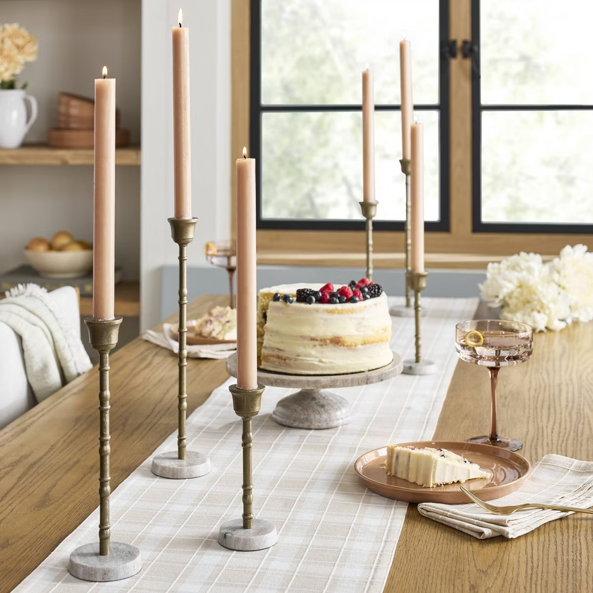 10" Taper Candle Blush (Set of 6) - Hearth & Hand™ with Magnolia | Target