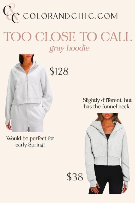 Gray hoodie that is perfect for early spring and chillier nights! I love the funnel neck  

#LTKstyletip #LTKSeasonal