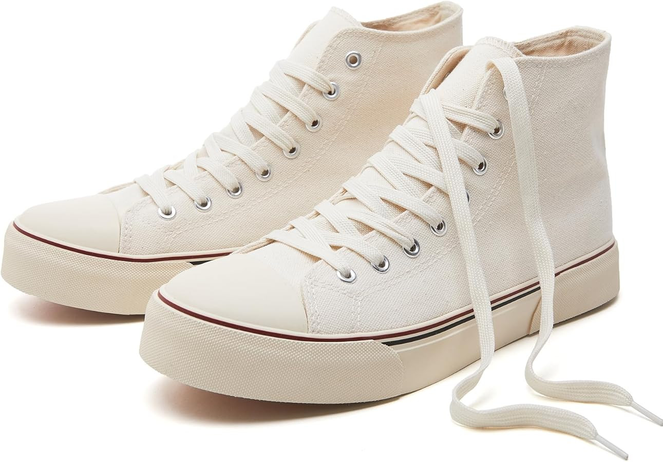 hash bubbie High Top Sneakers for Women Classic High Tops Canvas Shoes Lace up Women's Fashion Sn... | Amazon (US)
