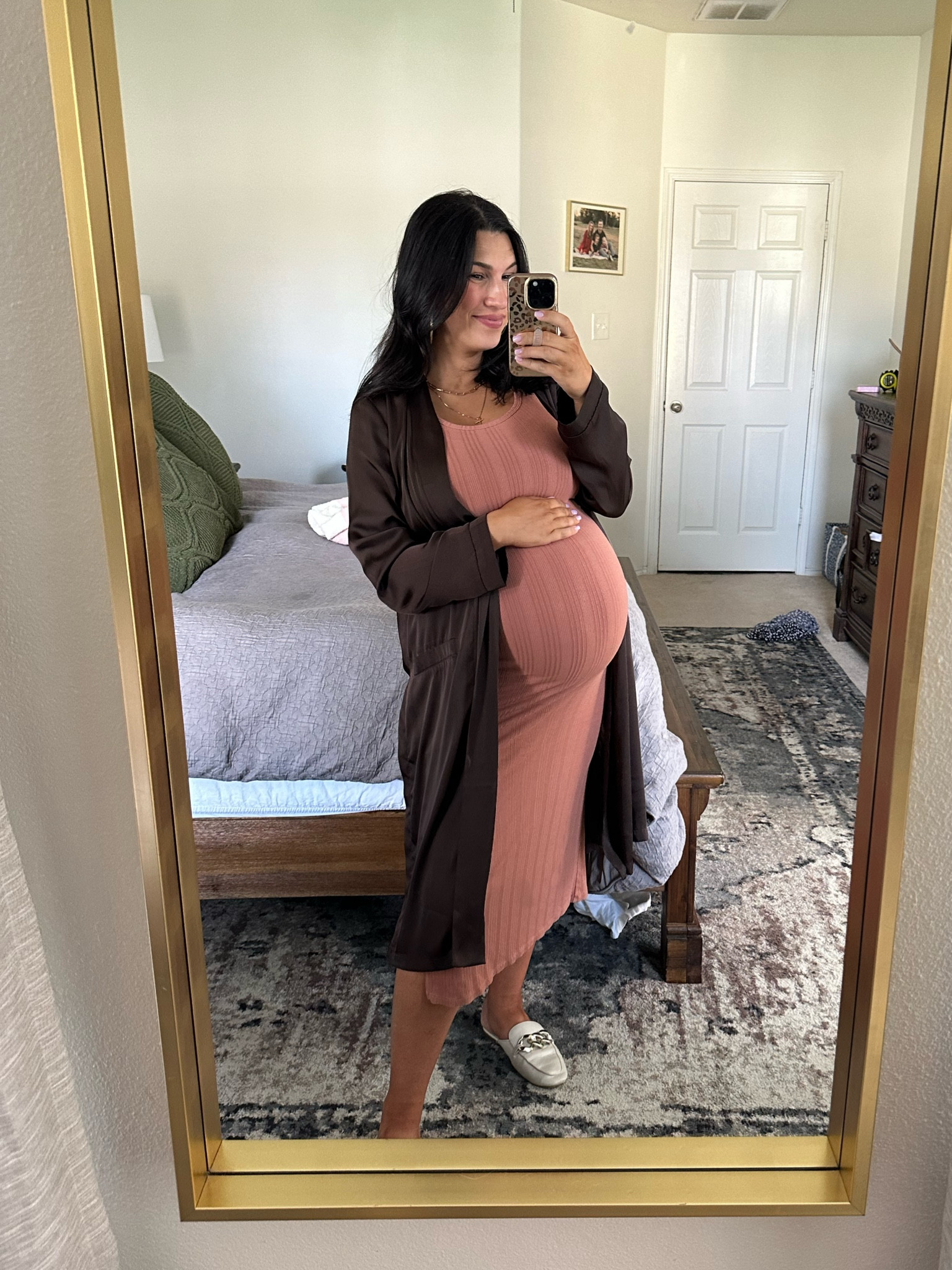 Bump friendly work outfit 🤎

Sharing similar pieces because everything I’m wearing is old or sold out 😅 

Satin duster / kimono
Ribbed dress 
Mule

#LTKworkwear #LTKbump #LTKshoecrush