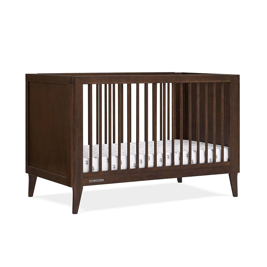 Delta Children Ollie 4-in-1 Convertible Crib - Greenguard Gold Certified, Walnut Espresso | Amazon (US)