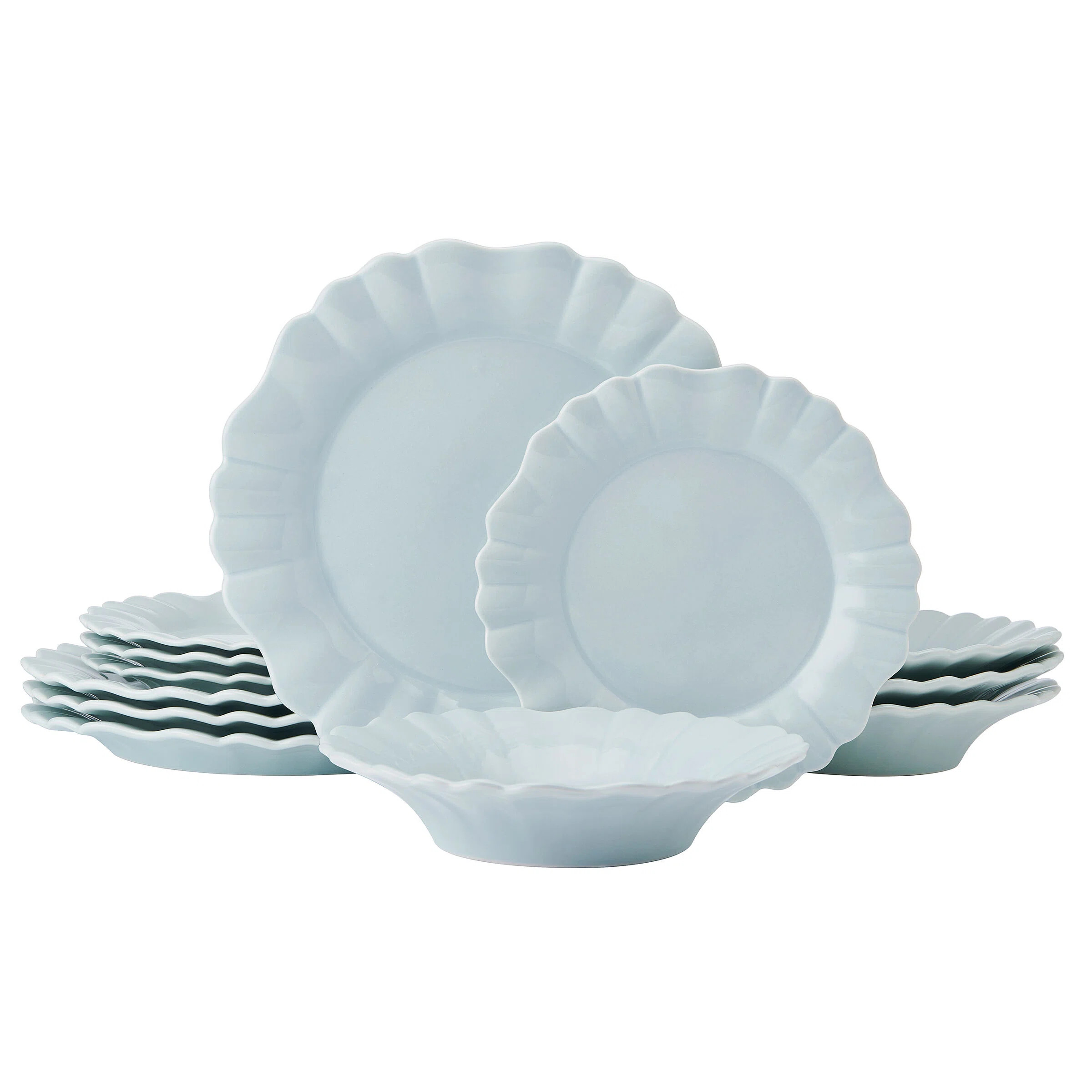 Pfaltzgraff Graceful Petals Dinnerware Set, 12 Piece, Service For 4 | Wayfair North America