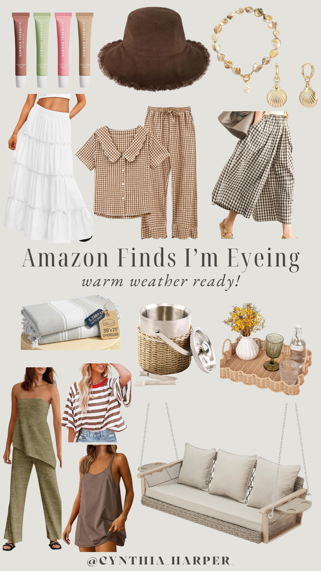 Amazon finds I have in my cart!! Bring on the sunshine and warm weather. 

#AmazonFinds #AmazonHome #AmazonFashion 

 