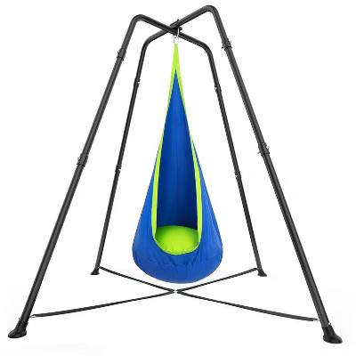 Etokfoks Sensory Swing Set 1 Set Includes Sensory Swing Pod Swing Heavy Duty X Shape Metal Frame for Indoor Outdoor Use 59.8x59.8in 330lbs | Target