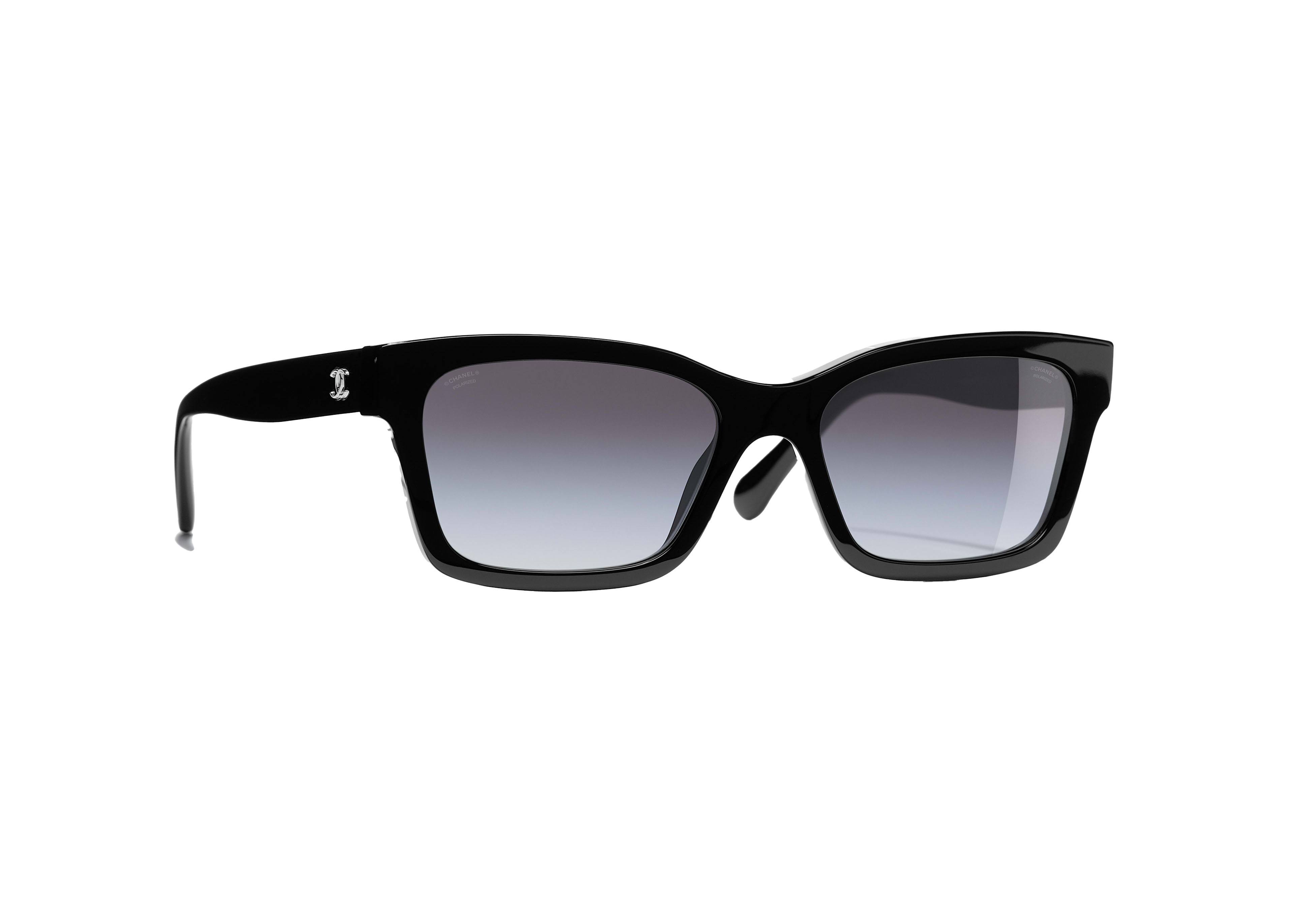 Chanel Square Polarized Sunglasses in Black (5417 C501/S8) | StockX