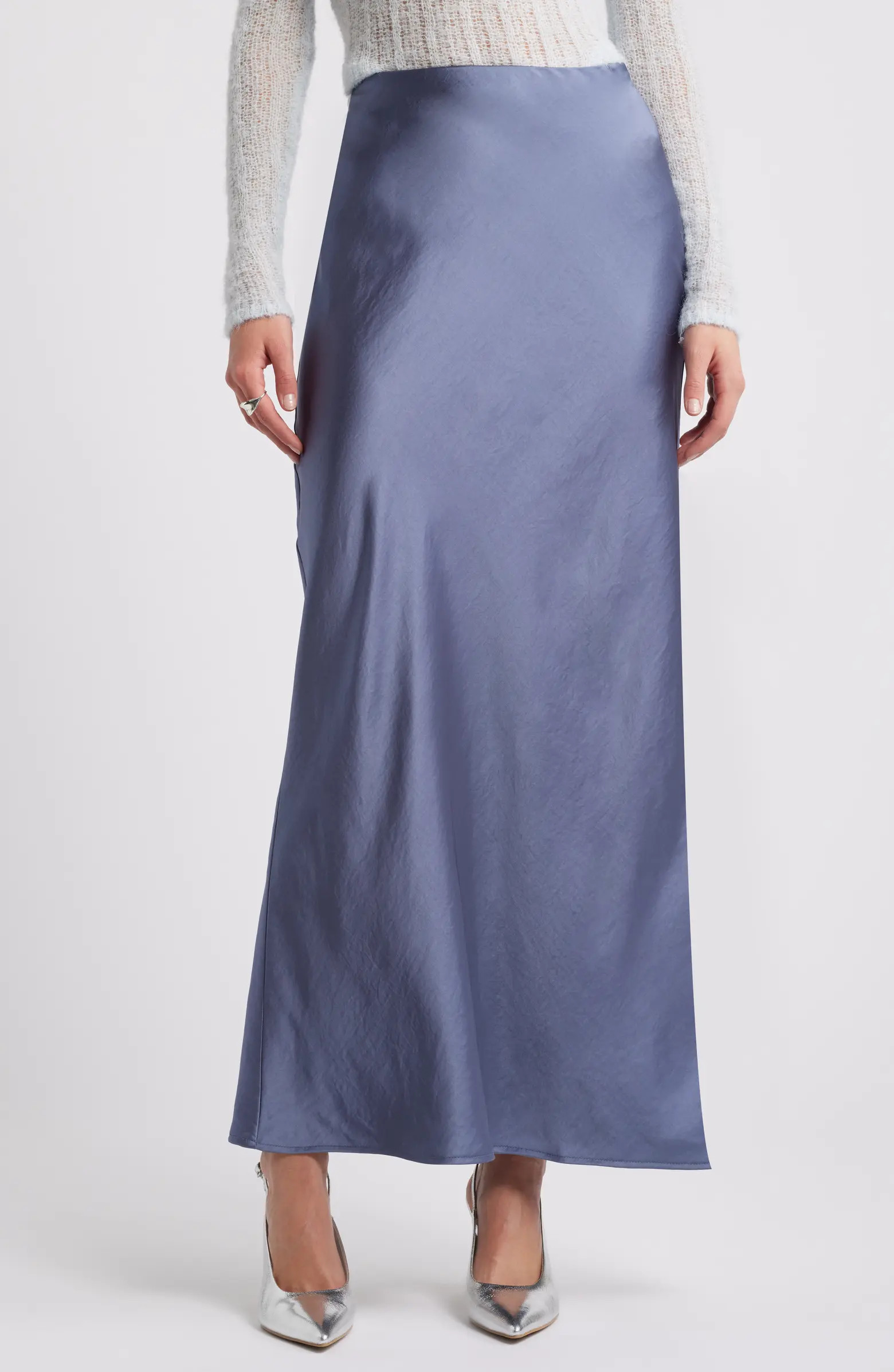 Open Edit Bias Cut Maxi Skirt | Nordstrom | Nordstrom