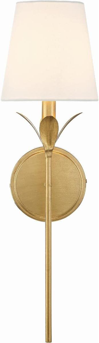 Crystorama Broche 1 Light Antique Gold Wall Mount | Amazon (US)