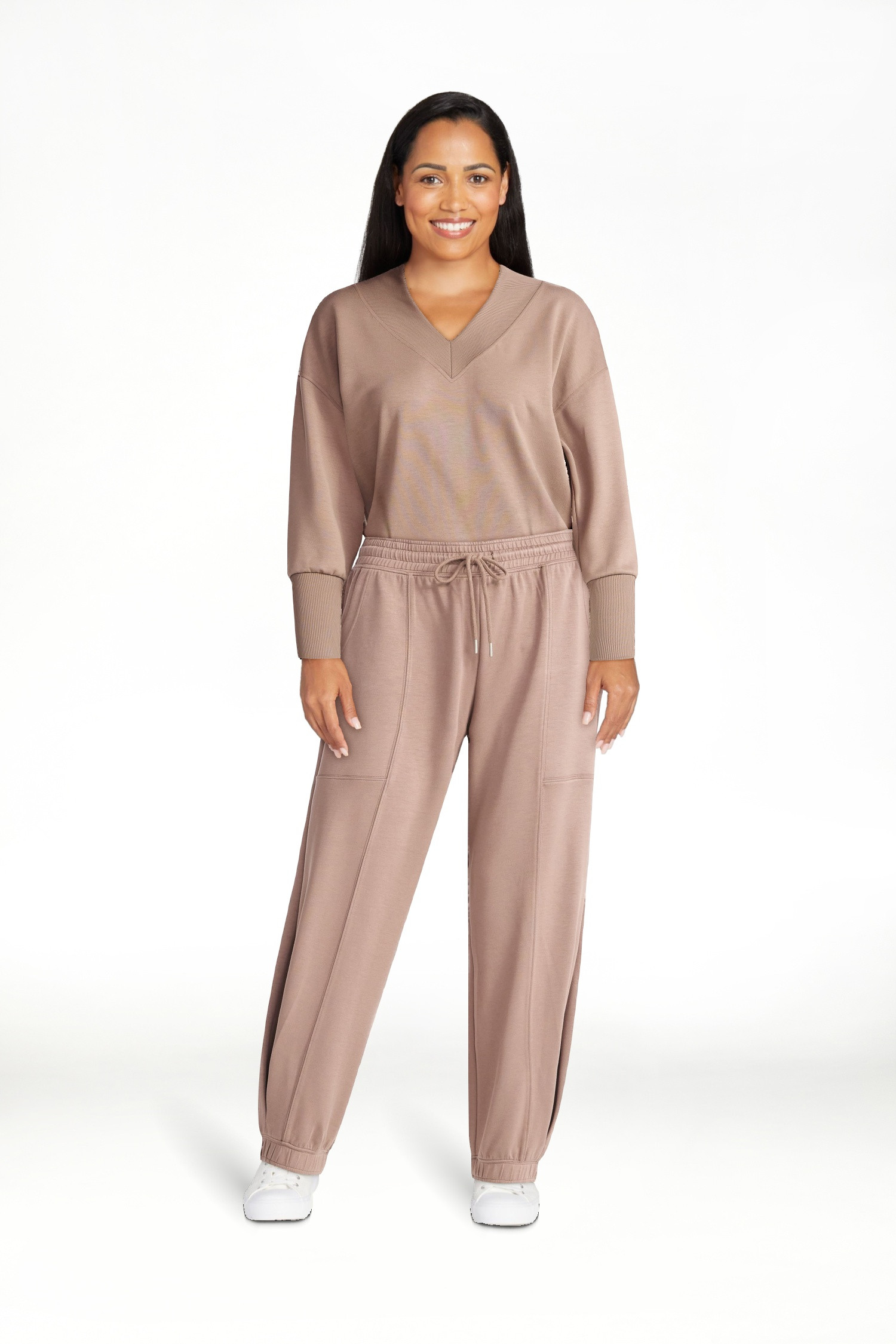 Scoop Women's and Women's Plus New Scubaknit Barrel Pants, Sizes XS-4X | Walmart (US)
