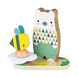 Janod Pure 2-in-1 Beech Wood Bear & Panda Stacker Game for Motor Skills & Dexterity 12+ Months on... | Amazon (US)
