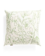 Made In Usa 22x22 Daisy Island Floral Pillow | Marshalls