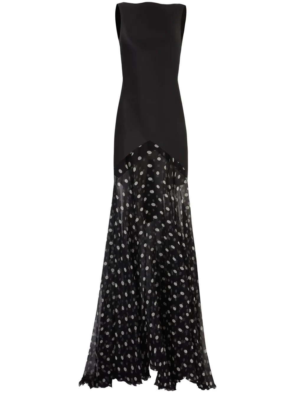 Nina Riccipolka-dot maxi dress | Farfetch Global