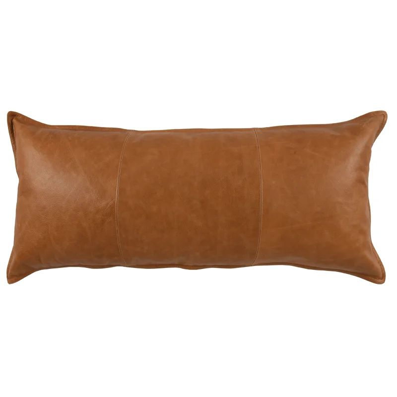 Cutler Leather/Suede Throw Pillow | Wayfair North America