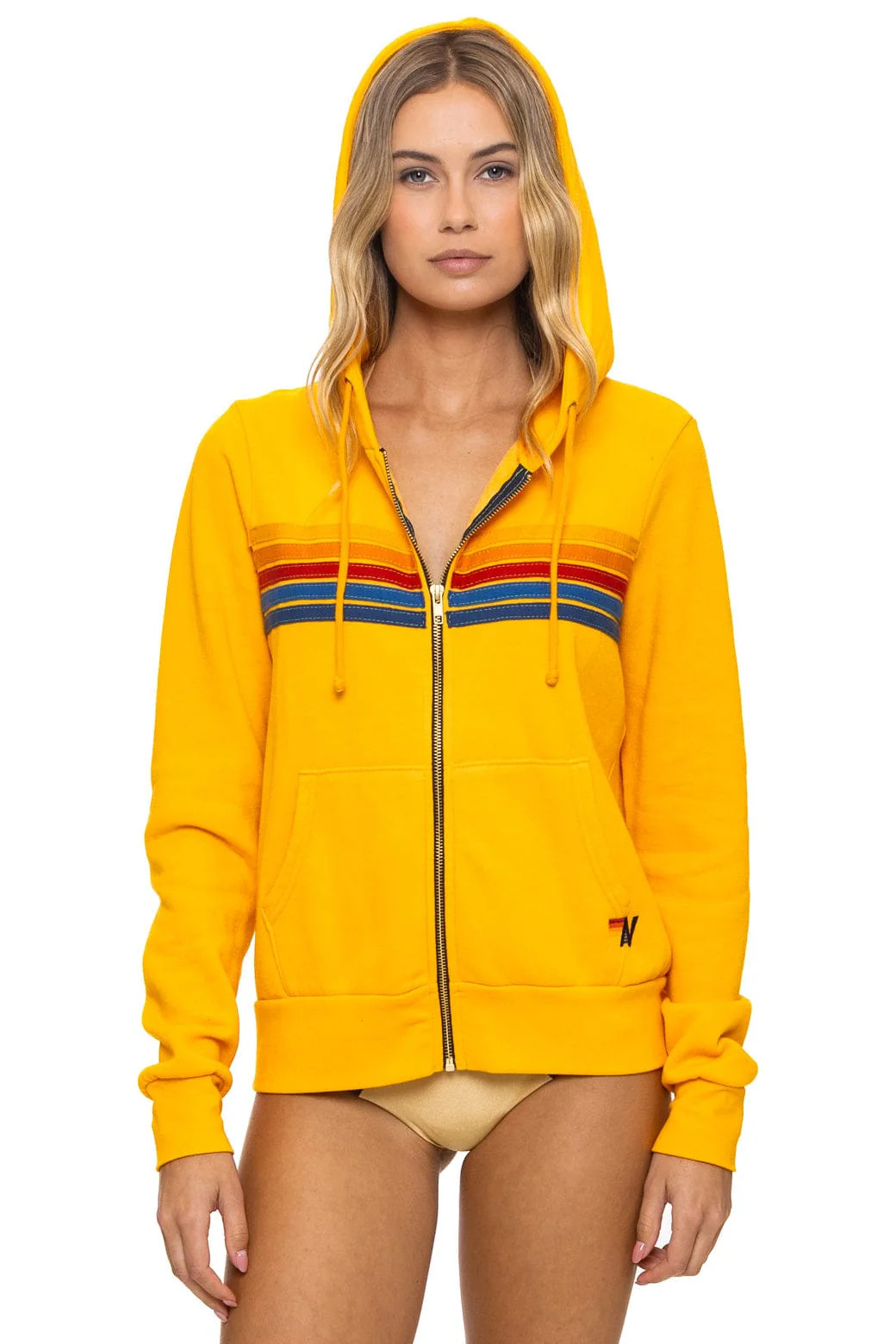 5 STRIPE HOODIE - GOLD | Aviator Nation