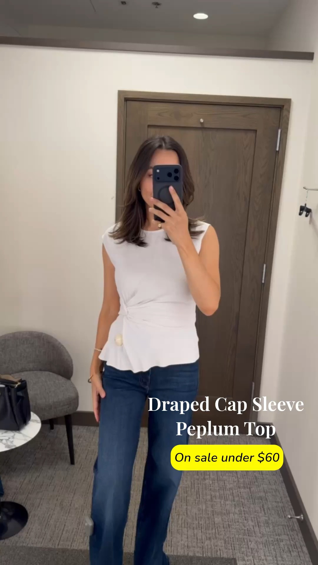 Another non-tuck work top on sale under $60 for the Nordstrom anniversary sale 

Wearing xs — I find Nordstrom brand tops to run big, so size down 

Mother jeans — run long, I’m 5’4” 

Nsale / workwear tops/ office outfits

#LTKootd #LTKSaleAlert #LTKWorkwear