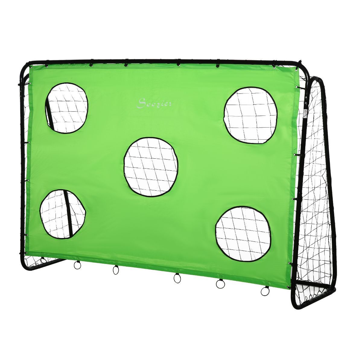 Soozier 8 x 3ft Soccer Goal Target Goal 2 in 1 Design Indoor Outdoor Backyard with All Weather Po... | Target
