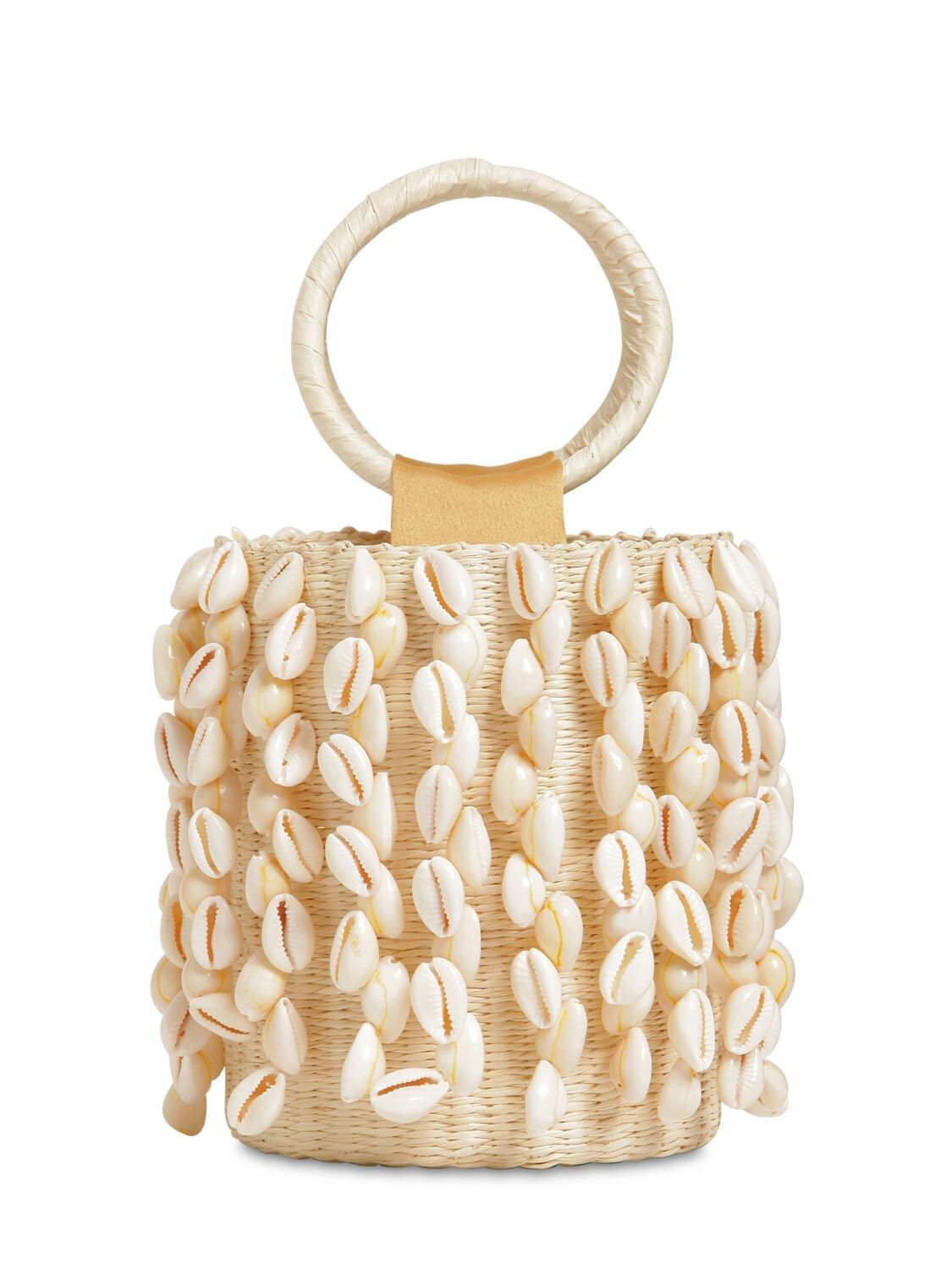 Mini Embellished Straw Bucket Bag | Luisaviaroma