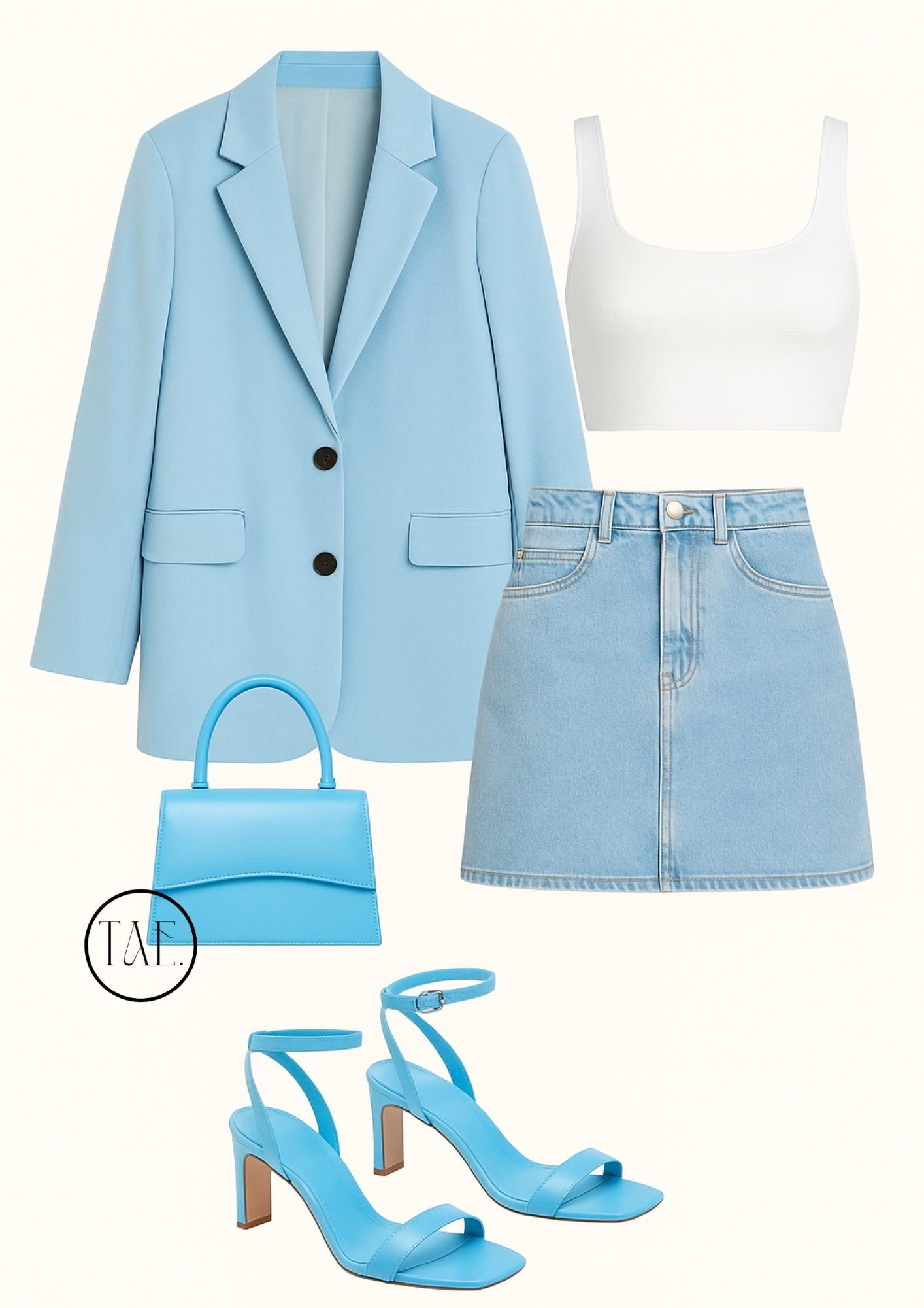 Serving powder blue realness 💙✨
This look is giving “brunch in the city” meets “Pinterest board come to life.” Pairing a pastel blue blazer with a mini denim skirt and matching accessories is the easiest way to feel luxe, put-together, and pretty.

🛒 Shop the entire look below — fresh, feminine, and trending!

#LTKStyle #LTKBackToSchool #SummerStyleEdit #BlueOutfitInspo #PinterestWorthyLook #OOTDDetails #PastelAesthetic #MonochromeStyle #DenimMiniSkirt #BlazerBabe #LTKSeasonalStyle