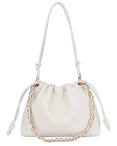 Elegant Chain Strap Drawstring Leather Tote | Gilt & Gilt City