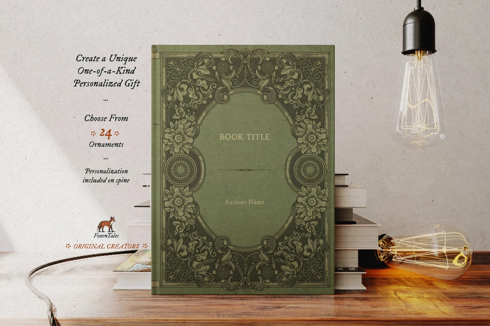 Antique Green Personalized Hardcover Journal: Vintage Wedding Guest Book | Etsy (Global)